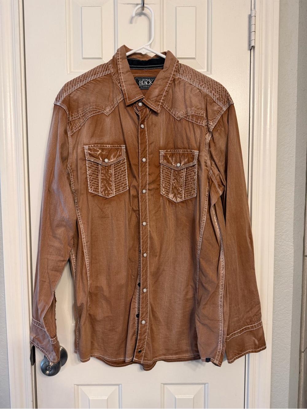 Buckle Brown Casual Button Down Shirt